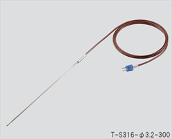 Cảm biến cặp nhiệt điện vỏ bọc T (thép không gỉ (SUS316)) (φ1.0 x 300mm, 250oC) AS ONE 3-5598-01 T-S316-dim.1.0-300